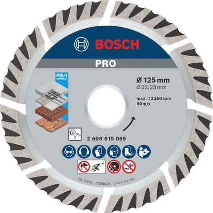Bosch Universal teemantlõikeketas kivile ja betoonile 125 x 22.23 mm 1 tk