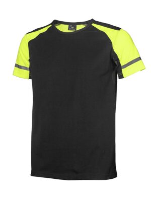 Björnkläder Visibility T-särk, must/kollane