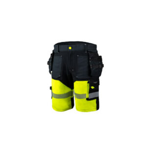 Lühikesed püksid Stretch Plus Rewelly must/kollane