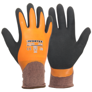 WORTEX sõrmikud latekskattega oranz