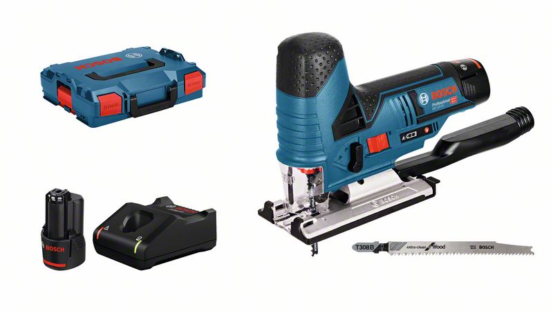 Akutikksaag Bosch GST 12V-70, 2x3.0, 12V-40, L-BOXX