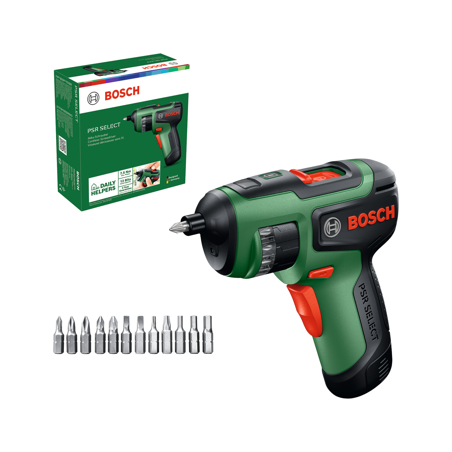Akukruvikeeraja Bosch Green PSR Select II
