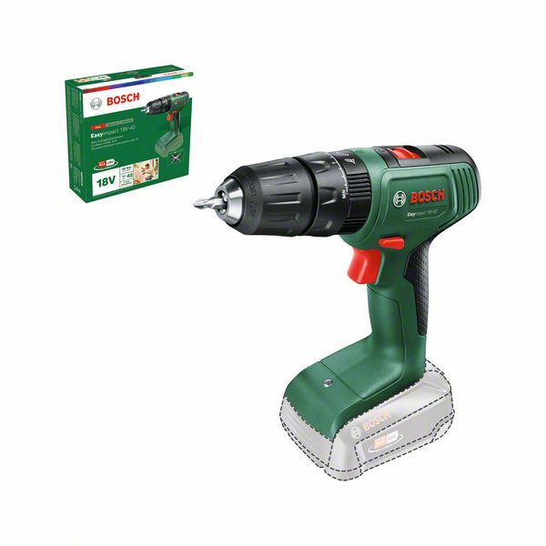 Akulöökpuurtrell Bosch Green EasyImpact 18V-40, SOLO
