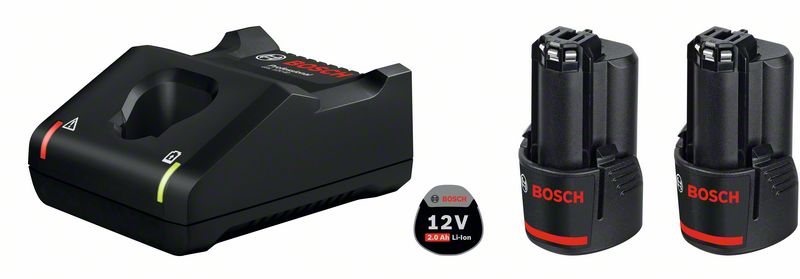 Aku Bosch GBA 12V, GAL 12V-40, 2x2.0Ah