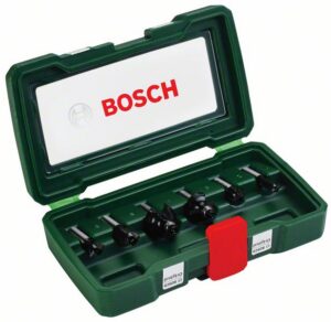 Osaline freesi komplekt Bosch kinnitus 8 mm, 6 tk