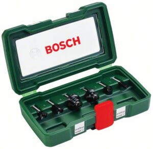 Osaline freesi komplekt Bosch kinnitus 6 mm, 6 tk