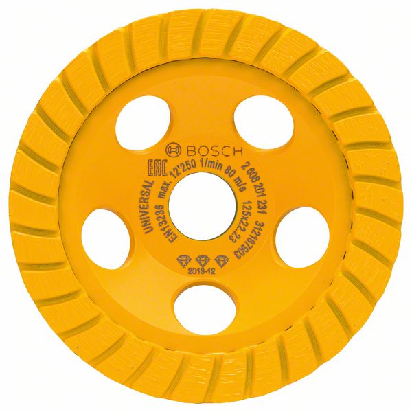 Teemantlihvketas Bosch Best ø125 mm 22.23 mm, Univers.Turbo