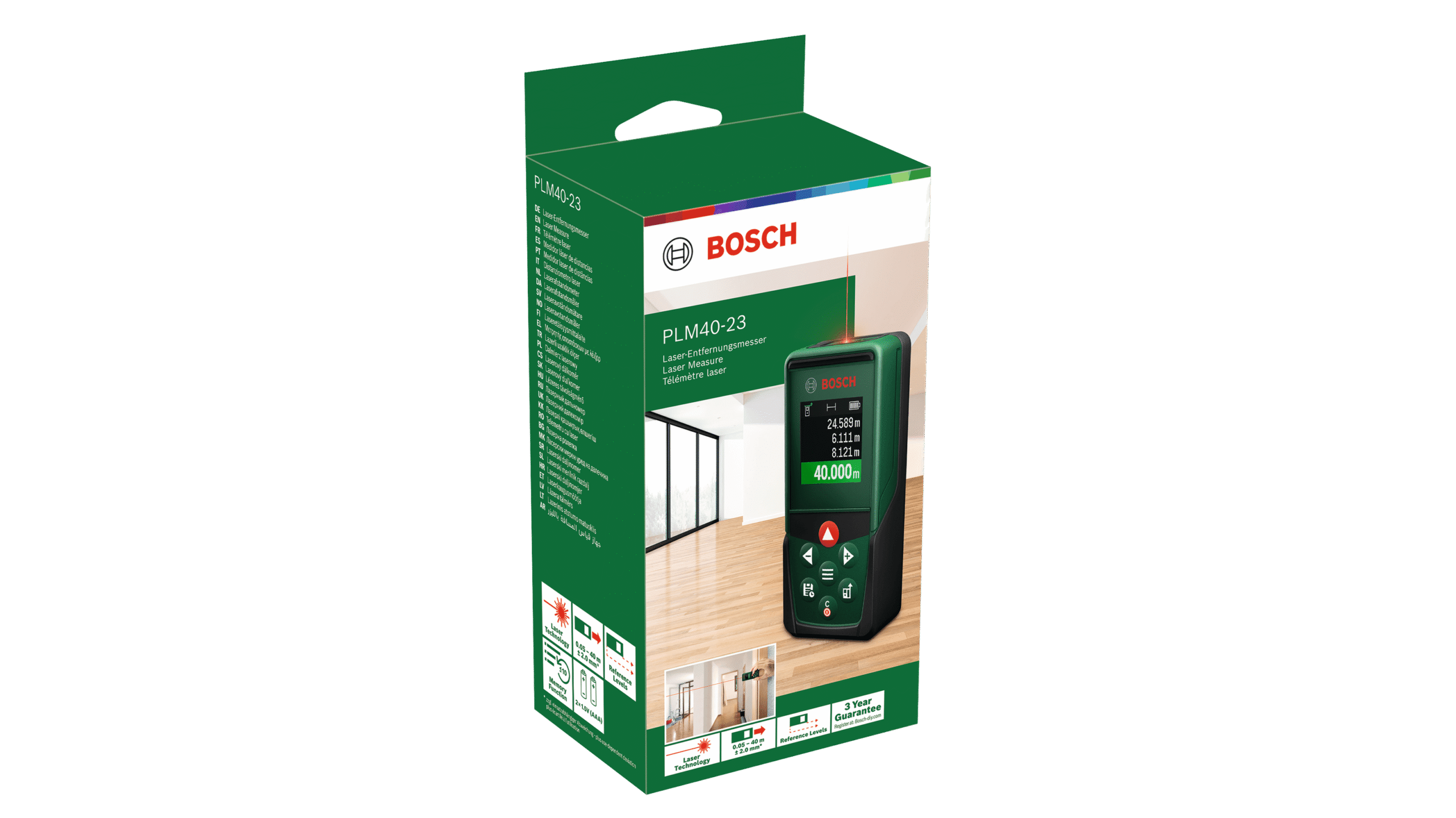 Digitaalne kaugusmõõtja Bosch Green PLM40-23 - Pilt 3