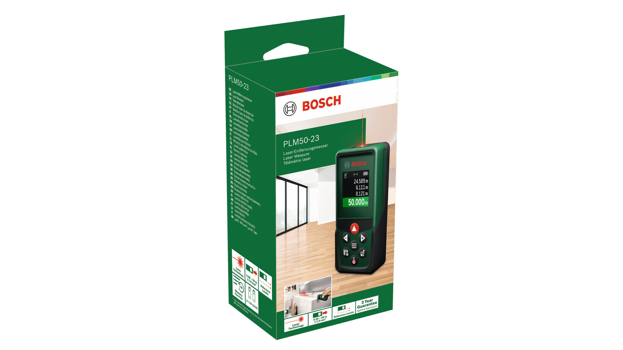 Digitaalne kaugusmõõtja Bosch Green PLM50-23 - Pilt 3