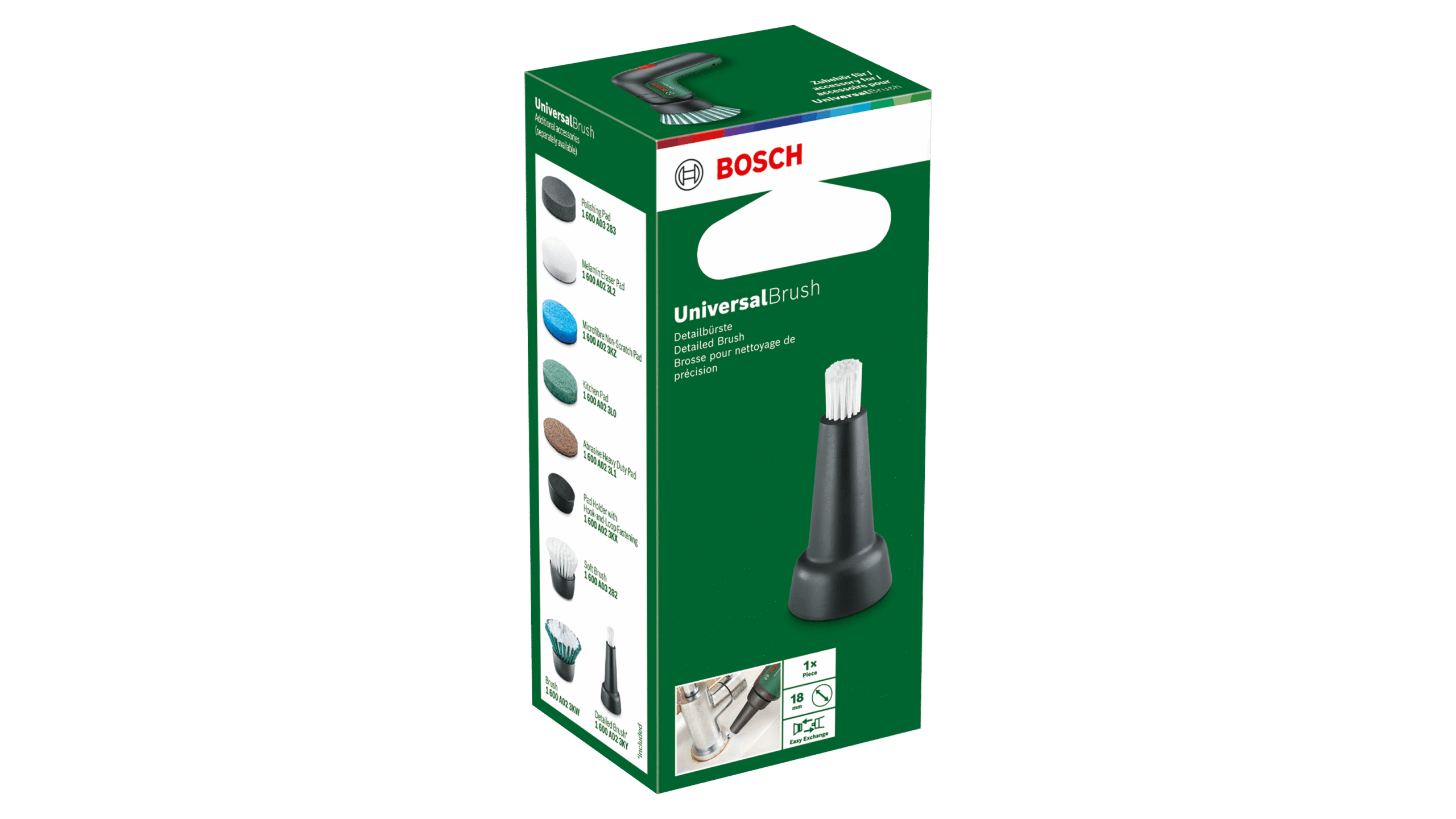 Tarvikut detailihari Bosch Green UniversalBrush - Pilt 2